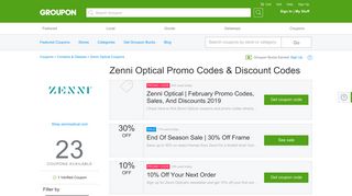 Zenni Optical Coupons, Promo Codes & Deals 2019 - Groupon