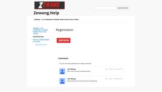 Registration - Zewang.Help - Google Sites