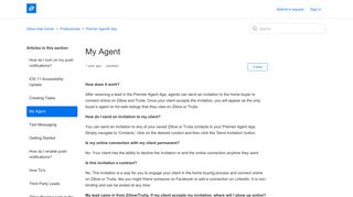 My Agent – Zillow Help Center