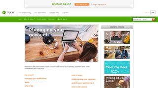 Zipcar's A to Zip - Managing my Account | Zipcar UK