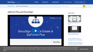 zipForm Plus and DocuSign | DocuSign Support Center