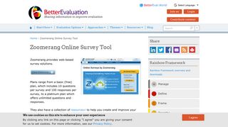 Zoomerang Online Survey Tool | Better Evaluation