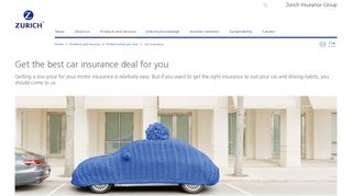 Auto insurance for individual customers|Protect what you love|Zurich ...