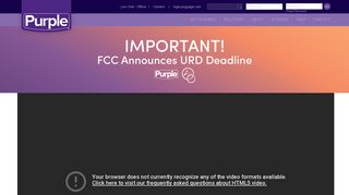 URD Alert - Purple Communications