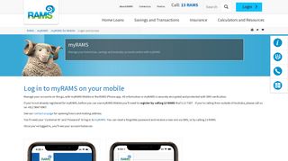 Log in to myRAMS on your iOS Mobile | RAMS
