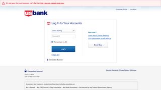 Log in to U.S . Bank Online Banking - PersonalID Step