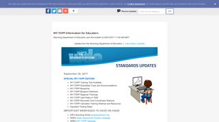 WY-TOPP Information for Educators - GovDelivery