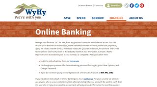 WyHy Federal Credit Union - Online Banking