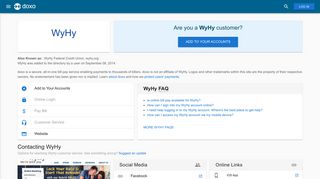 WyHy: Login, Bill Pay, Customer Service and Care Sign-In - Doxo