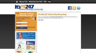 It's Me 247 Online Banking Help | Wymar FCU