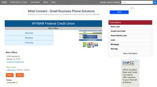 WYMAR Federal Credit Union - Geismar, LA - Credit Unions Online