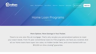 Home Loans - Low Rate Mortgages, FHA, VA | Wyndham Capital ...