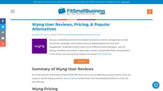 Wyng User Reviews, Pricing, & Popular Alternatives - Fit Small Business