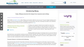 Introducing Wyng | Business Wire
