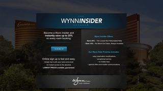 Wynn Insider Offers | Wynn Las Vegas