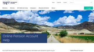 Pension Portal Help - Wyoming Retirement System