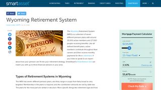 Wyoming Retirement System | Pension Info, Taxes, Financial Health