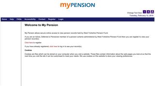Welcome to WYPF Pension Fund Home Page