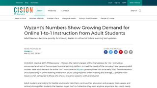 Wyzant's Numbers Show Growing Demand for Online 1-to-1 ...