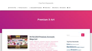 X-Art Daily Updated Daily Free Premium Accounts