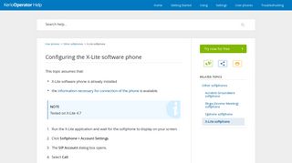 Configuring the X-Lite software phone - GFI Software