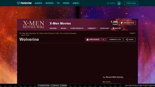 Wolverine | X-Men Movies Wiki | FANDOM powered by Wikia