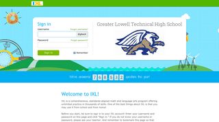 IXL - Greater Lowell Technical High School