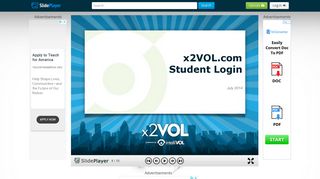 X2VOL.com Student Login July Access x2VOL through Family ...