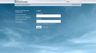 Account Management Login | Xactware ID Management