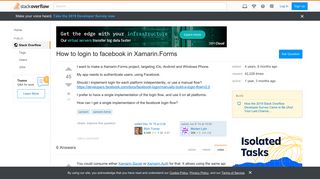 How to login to facebook in Xamarin.Forms - Stack Overflow