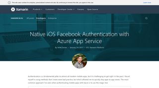 Native iOS Facebook Authentication with Azure App Service | Xamarin ...
