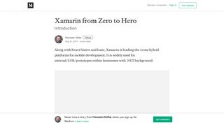 Xamarin from Zero to Hero – Houssem Dellai – Medium