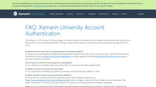Msa-Faq | Xamarin University