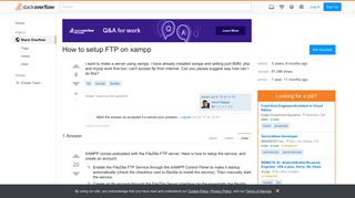 How to setup FTP on xampp - Stack Overflow