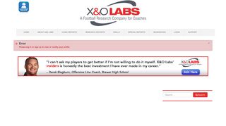 Login Here - X&O Labs