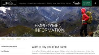Careers - Employment Information | Xanterra