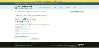 User login - Gigaspaces XAP forum