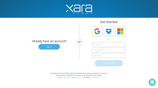 Xara Cloud Sign-up | Bring your business documents to life