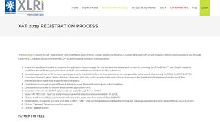Registration Procedure | XAT 2019