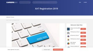 XAT Registration 2019, XAT Application Form – Apply Online here