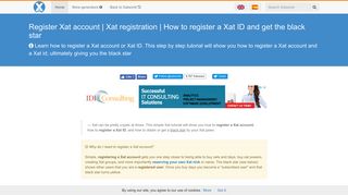 Register Xat account | Xat registration | How to register a Xat ID and ...
