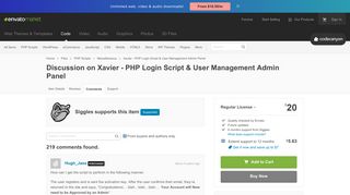 Discussion on Xavier - PHP Login Script & User Management Admin ...