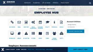 Employee Hub | Xavier University