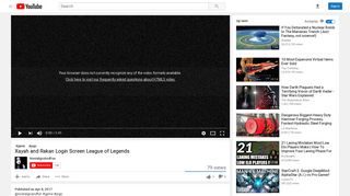 Xayah and Rakan Login Screen League of Legends - YouTube