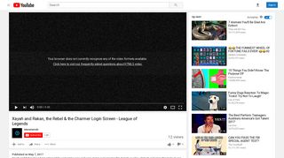 Xayah and Rakan Login Screen - League of Legends - YouTube