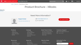 Product Brochure - XBooks - Scholastic: Children Book Publishing