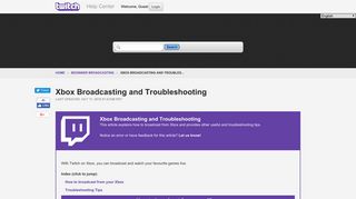 Twitch | Xbox Broadcasting and Troubleshooting