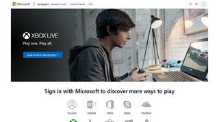 Xbox Live - Microsoft account