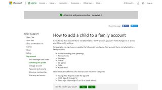 How to add a child to a family account - Xbox Support