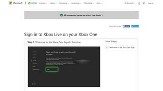 Sign In to Xbox Live on Your Xbox One - Xbox Support